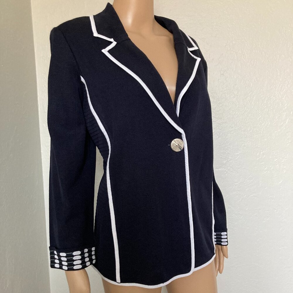 Ming Wang Navy Jacket Extra Large XL